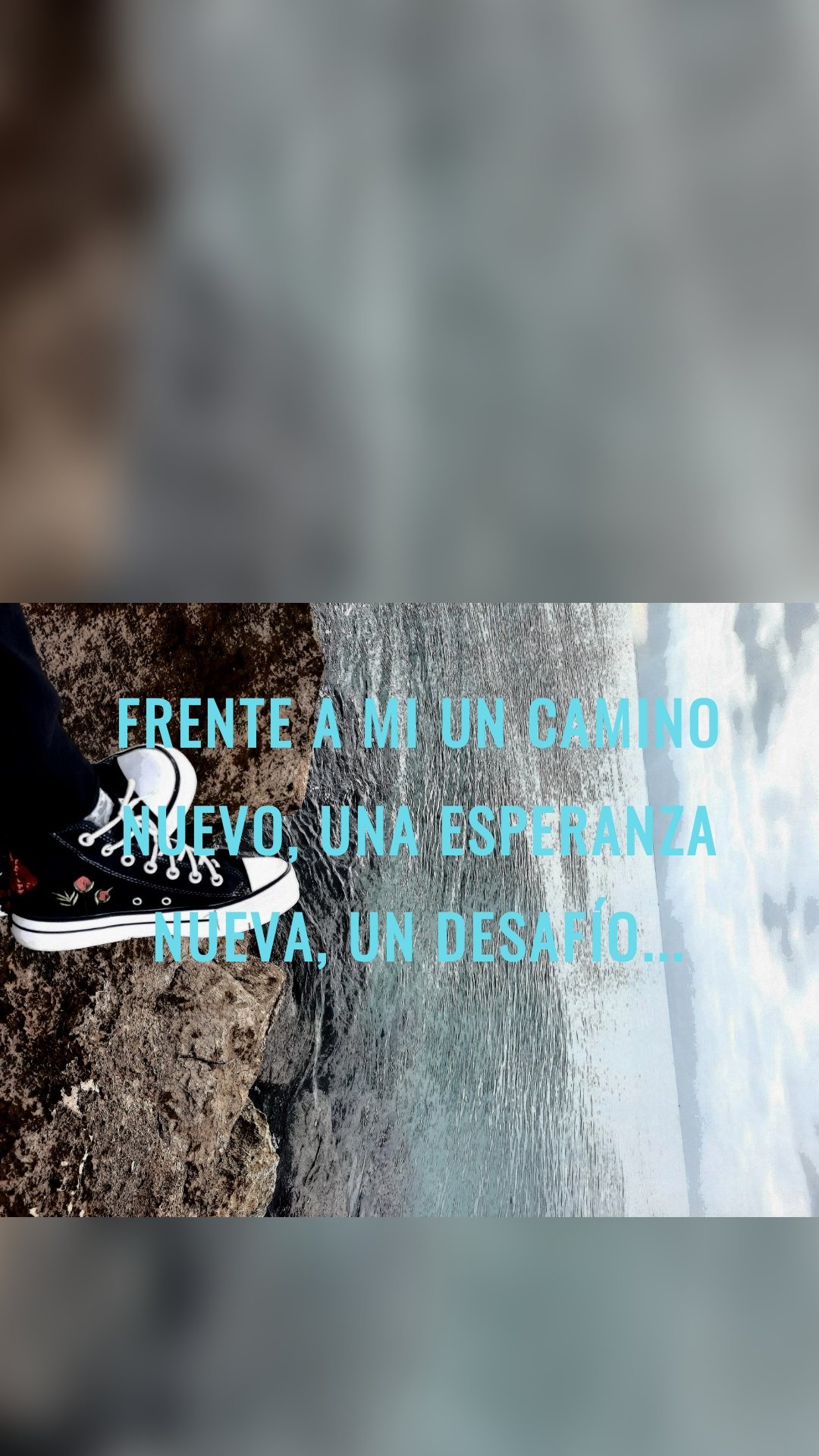 Frente a mi un Camino nuevo, una esperanza nueva, un desafío...