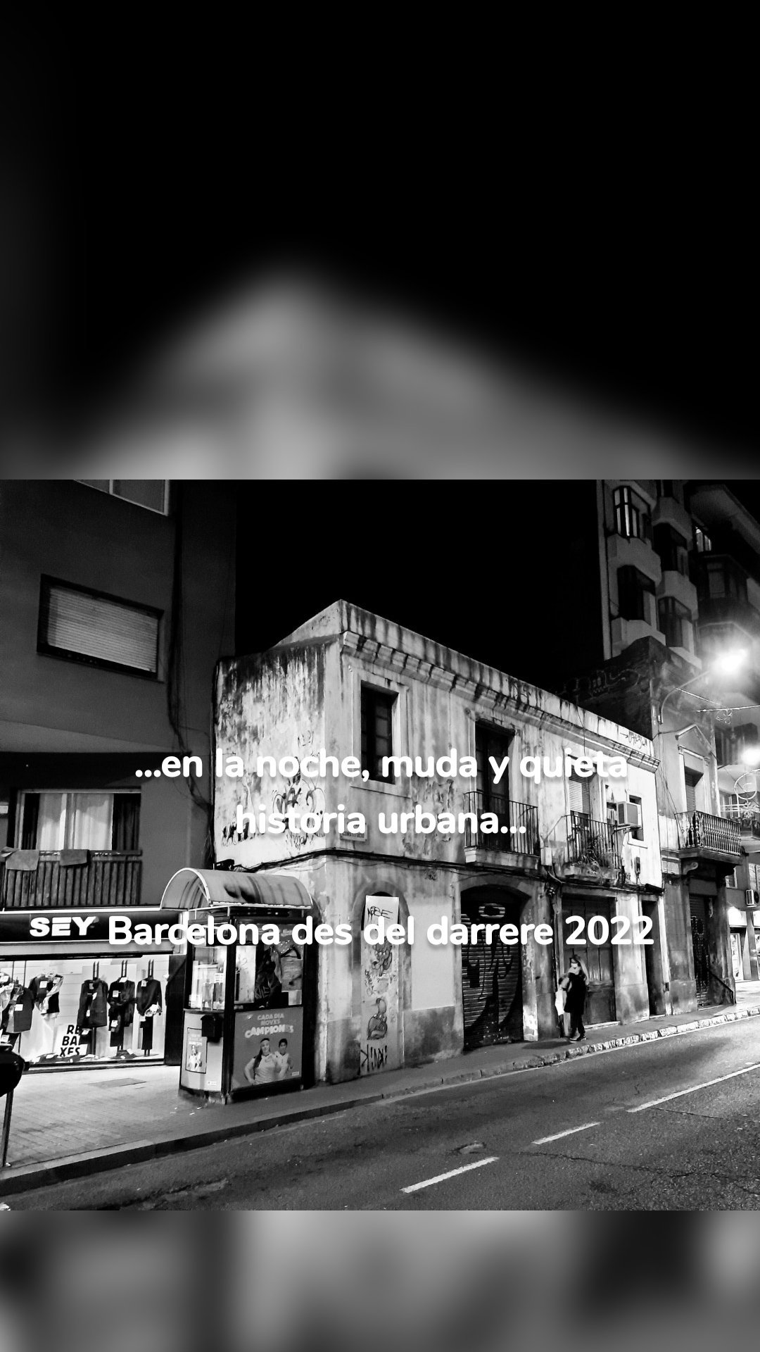 ...en la noche, muda y quieta historia urbana...

Barcelona des del darrere 2022
